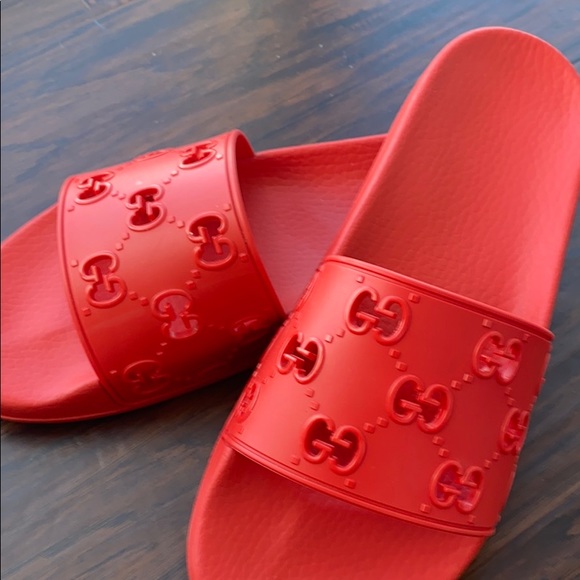 men's rubber gg slide sandal